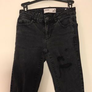 Black Skinny Ripped Jeans